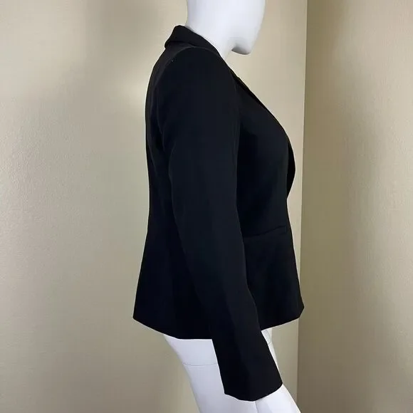 Boston Proper Women's Size 18 Jet Black Beyond Travel Classic Boyfriend Blazer - Picture 10 of 14